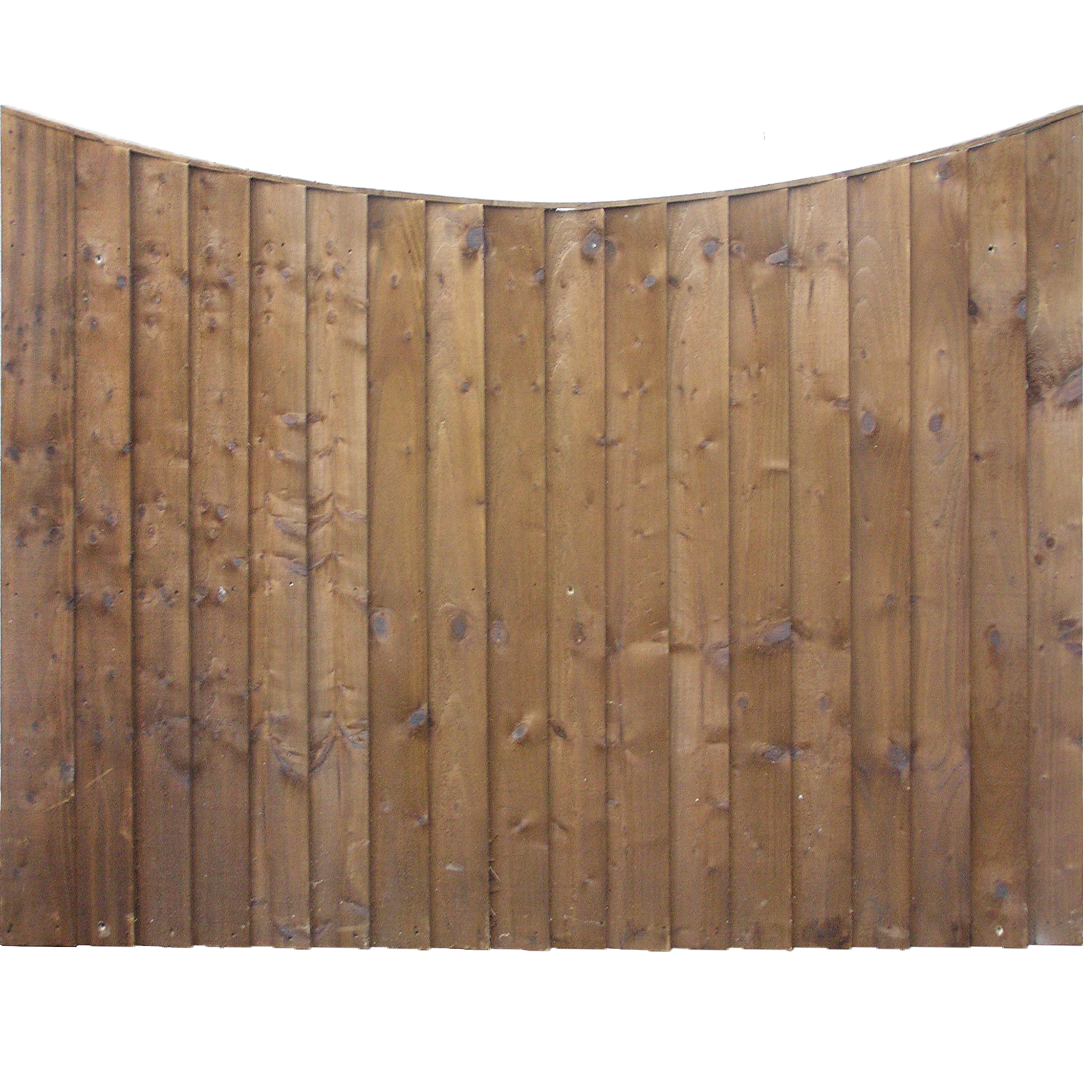 6ft Brown Feather Edge Closeboard Panels - Concave