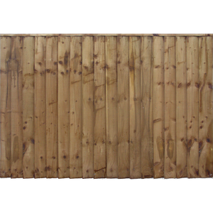 6ft Brown Feather Edge Closeboard Panels