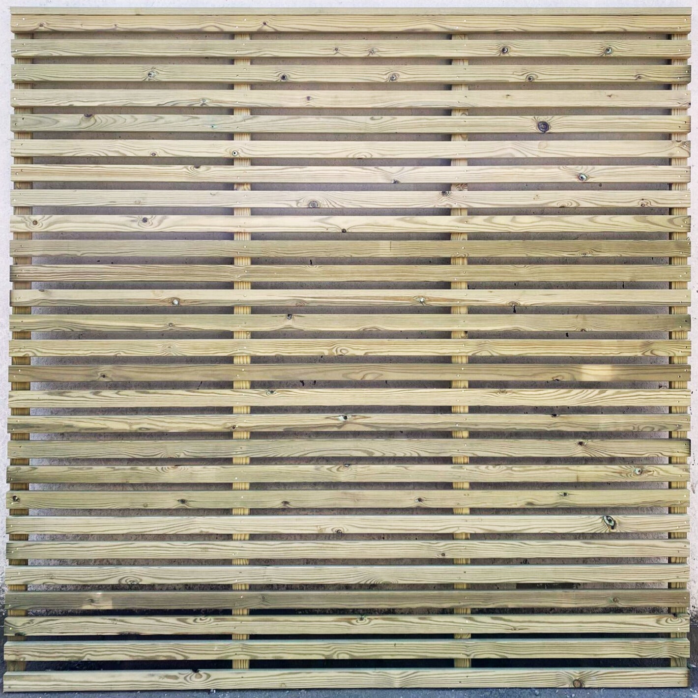 Slatted Fence Panel - Horizontal
